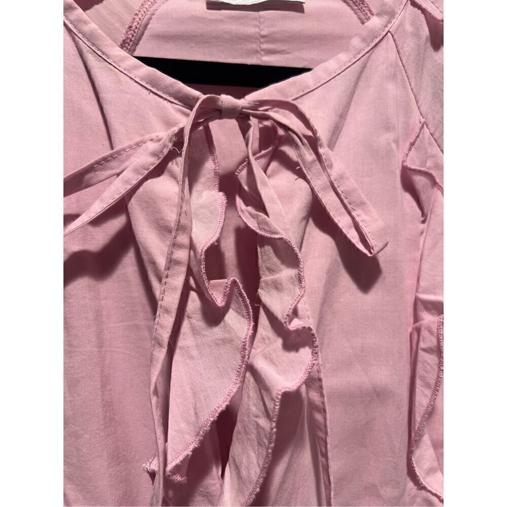 LACE the Label Pink GAIA FRILLS Mini Dress Vacation  Size S NWT$490 - Picture 6 of 8